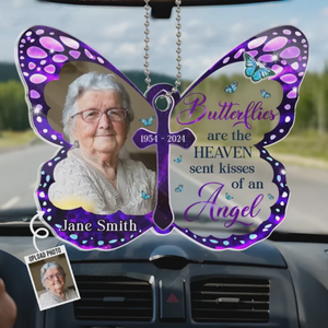 Custom Photo In Memory, We Keep Their Spirit Alive - Memorial Personalized Car Ornament