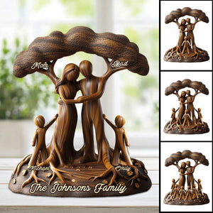 To Us You're The World - Personalized Family Custom Shaped Acrylic Plaque