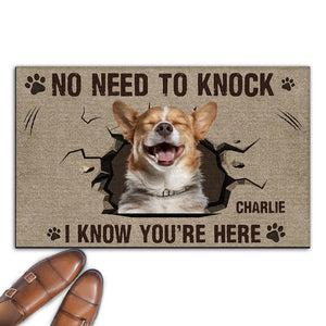 I Know You Are Here - Personalized Custom Doormat Gift For Pet Owners, Pet Lovers