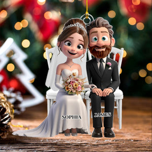 Wedding Couple Acrylic Ornament- Personalized Gifts For Couple