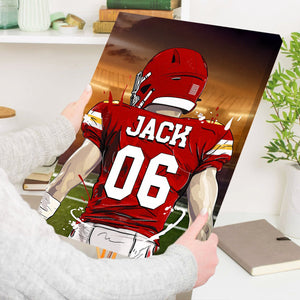 Favorite American Football Player - Personalized Poster Gift For Football Player