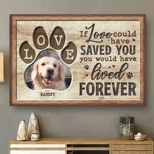 Forever in My Heart - Personalized Custom Photo Canvas/Poster Gift For Pet Lovers