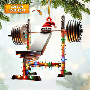 Custom Name Gym Personalized Acrylic Ornament Gymnastics Christmas Gift