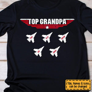 Personalized Gift Top Grandpa T-Shirt