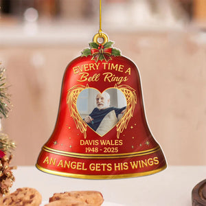 Every Time A Bell Rings - Custom Photo Memorial Personalized Acrylic Ornament