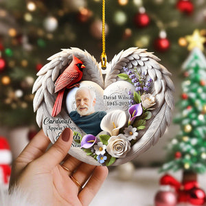 Personalized Memorial Cardinal Custom Acrylic Ornament