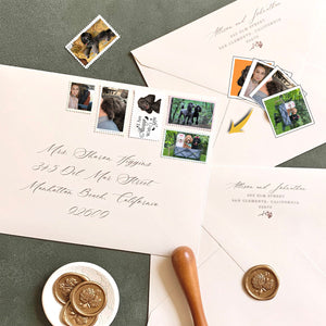 Personalised Memorial Dog Photo's Postage Stamps