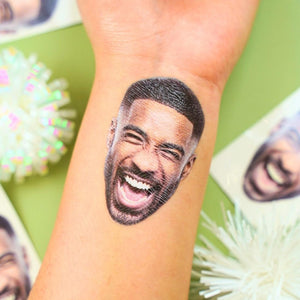 Personalized Custom Photo Face Temporary Tattoo