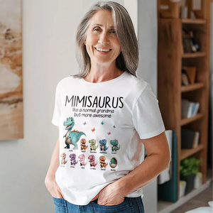 Grandmasaurus And Kids Dinosaurs Personalized T Shirt Gift for Grandma Mother