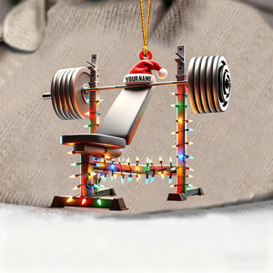 Custom Name Gym Personalized Acrylic Ornament Gymnastics Christmas Gift