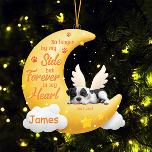 No Longer By My Side But Forever In My Heart - Personalized Acrylic Ornament