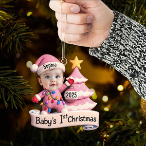 Baby's First Christmas - Personalized Custom Photo Acrylic Ornament
