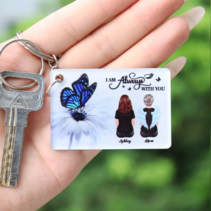 Butterfly I Am Always With You Memorial Personalized Acrylic Keychain