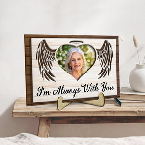 Personalized Photo 2-Layered Wooden Plaque Memorial Gift For Family, Pet Lovers