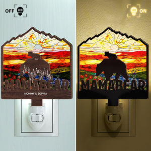 Mama Bear - Personalized Wood And Acrylic Night Light