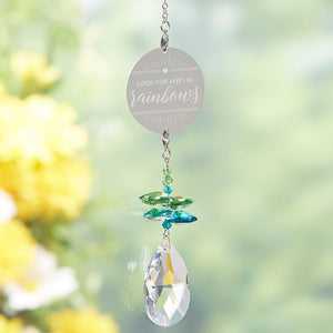 Look For Me In Rainbows Personalized Memorial Rainbow Suncatcher