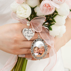 Personalized Photo Charm for Bridal Memorial Bouquet Charm Pendant