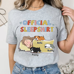 Sleeping Dog Sleepshirt - Personalized Custom Unisex T-shirt