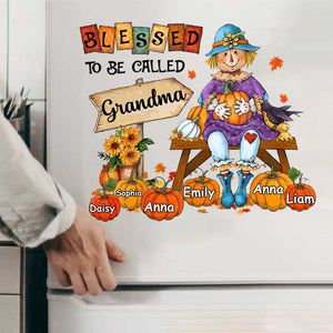 Personalized Gift For Grandma Blessed To Be Called Grandma Fall Decal