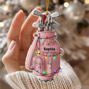 Golf Christmas Ornament - Personalized Gift For Golfers