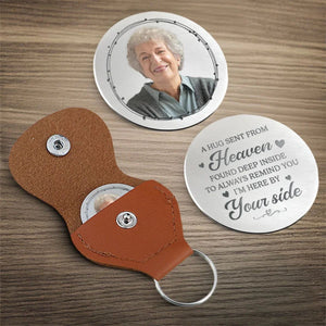 A Beautiful Soul, Forever Cherished - Memorial Personalized Custom Keychain Pocket Hug