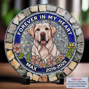 I'm Always With You - Personalized Photo Memorial Stone Slate Gift For Dog/Pet Lover
