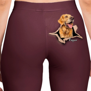 Gift For Pet lover Crack Custom Photo Personalized Leggings