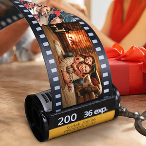 Personalized Couple Photos Film Roll Keychain - Gifts to Lover