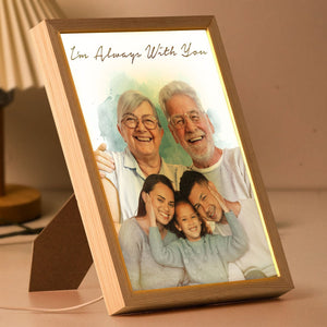 We're Always With You Personalized Light Up Photo Frame