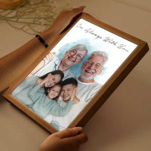 We're Always With You Personalized Light Up Photo Frame