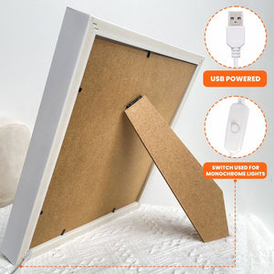 You Are The Piece That Holds Us Together - Personalized Flower Shadow Box With LED Light