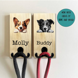 Personalised Dog Lead Hook Hanger, Dog Gift, Pet Presant