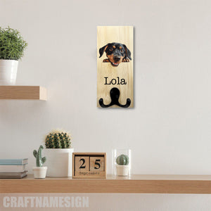 Personalised Dog Lead Hook Hanger, Dog Gift, Pet Presant