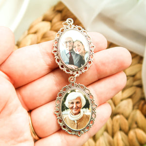 Personalized Photo Charm for Bridal Memorial Bouquet Charm Pendant