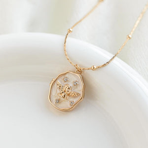 Personalized Photo Locket Necklace with Angel