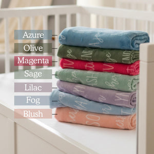 Custom Baby Blanket with Name, Personalized Name Blanket, Newborn Hospital Blanket, Custom Baby Gift, Baby Name Swaddle