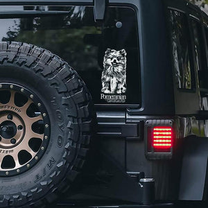 Pomeranian1 on Board-Car Window Sticker-Dog Sign Decal