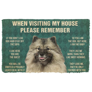 Bugybox 3D Please Remember Keeshond House Rules Doormat