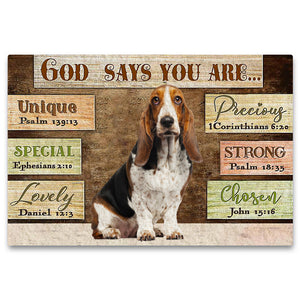 Basset Hound God Says You Are Doormat