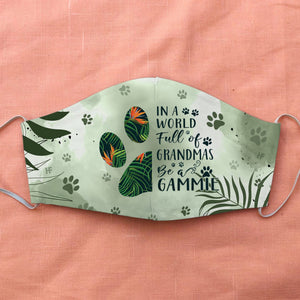 Be A Gammie Dog Paw EZ02 2207 Face Mask