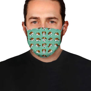 Beagle Dog Pattern EZ08 0504 Face Mask