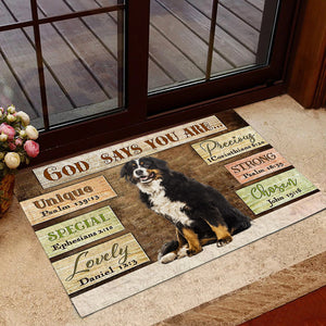 Bernese Mountain (2) God Says You Are Doormat