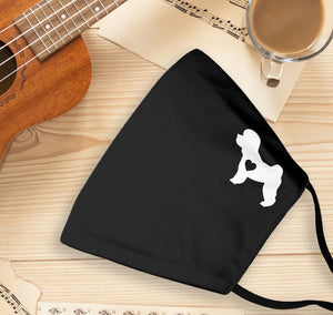 Bichon Frise Heart EZ07 1508 Face Mask
