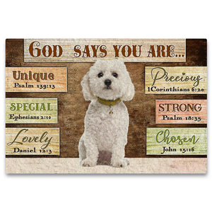Bichon Frise God Says You Are Doormat