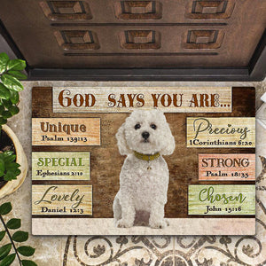 Bichon Frise God Says You Are Doormat