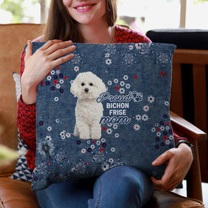 Bichon Frise (2) Pround Mom-Pillow Case