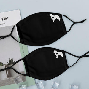 Border Collie Heart EZ07 2008 Face Mask