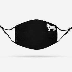 Border Collie Heart EZ07 2008 Face Mask