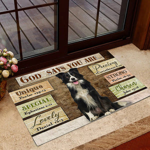 Border Collie God Says You Are Doormat