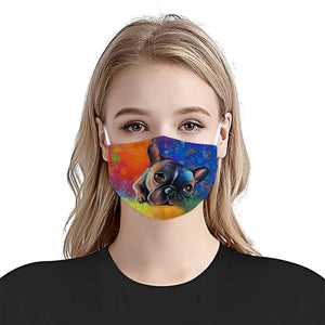Premium Bulldog Art Version 02 EZ09 1504 Face Mask